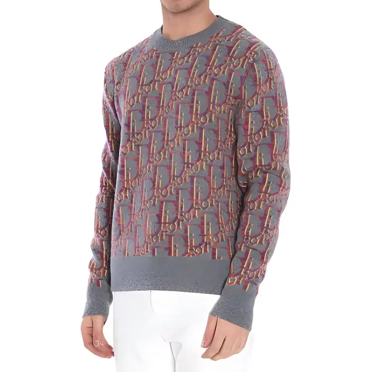 DIOR Sweaters Men Gray-2