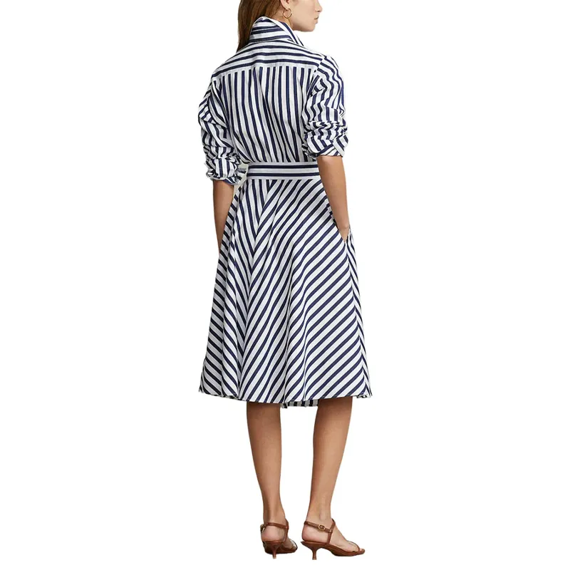Polo Ralph Lauren Striped Tie Waisted Shirt Dress-3