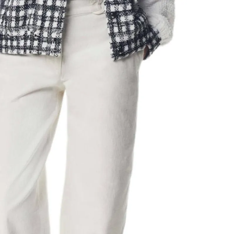 CHANEL 25P Spring Summer Preview Collection Jeans Women's White-3