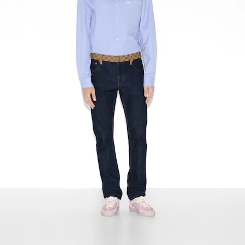 GUCCI Tapered Denim Pants-1