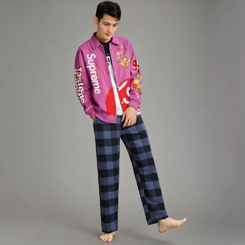 Supreme Skittles Mitchell & Ness Varsity Jacket-6