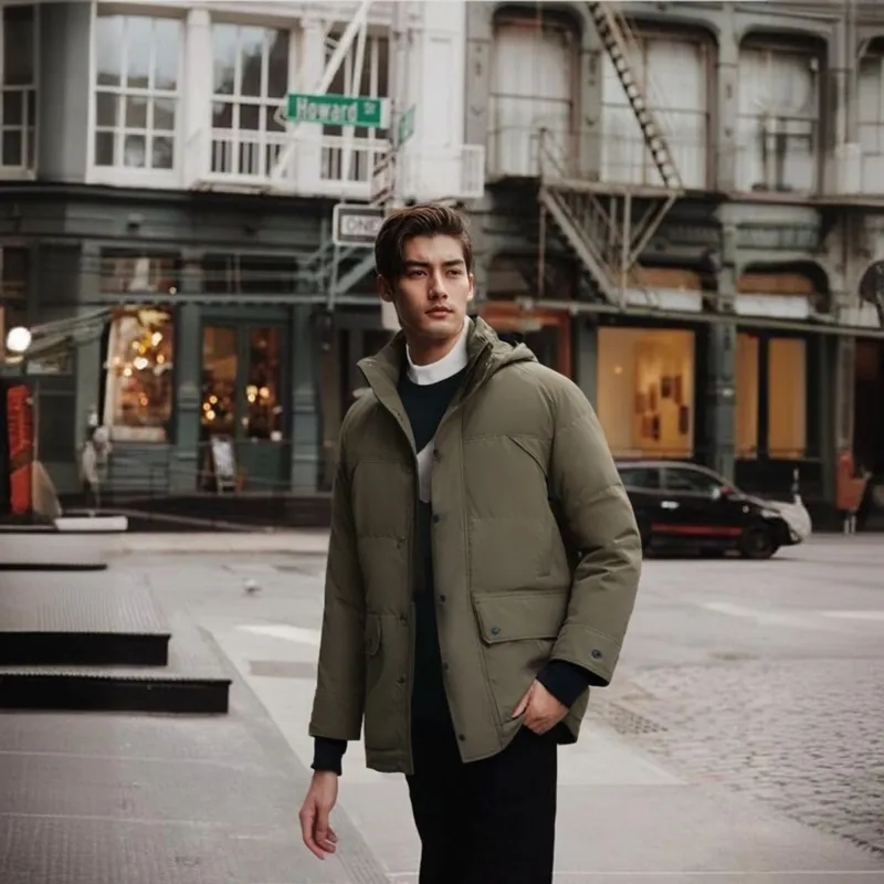 Canada Goose Emory Series Down Jacket Men's Army Green-2