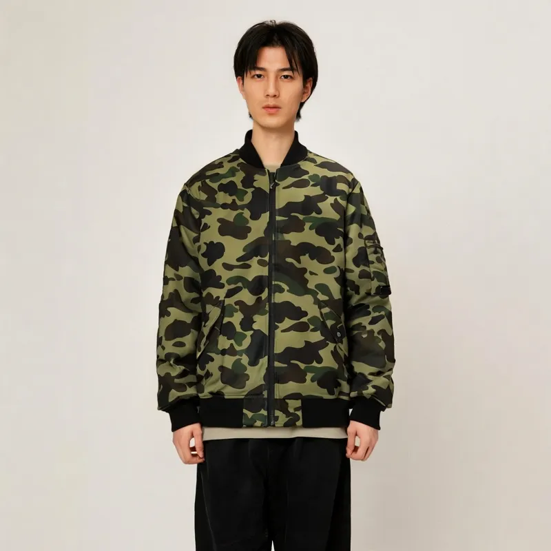 Bape 1st Camo Nylon Twill MA 1-2