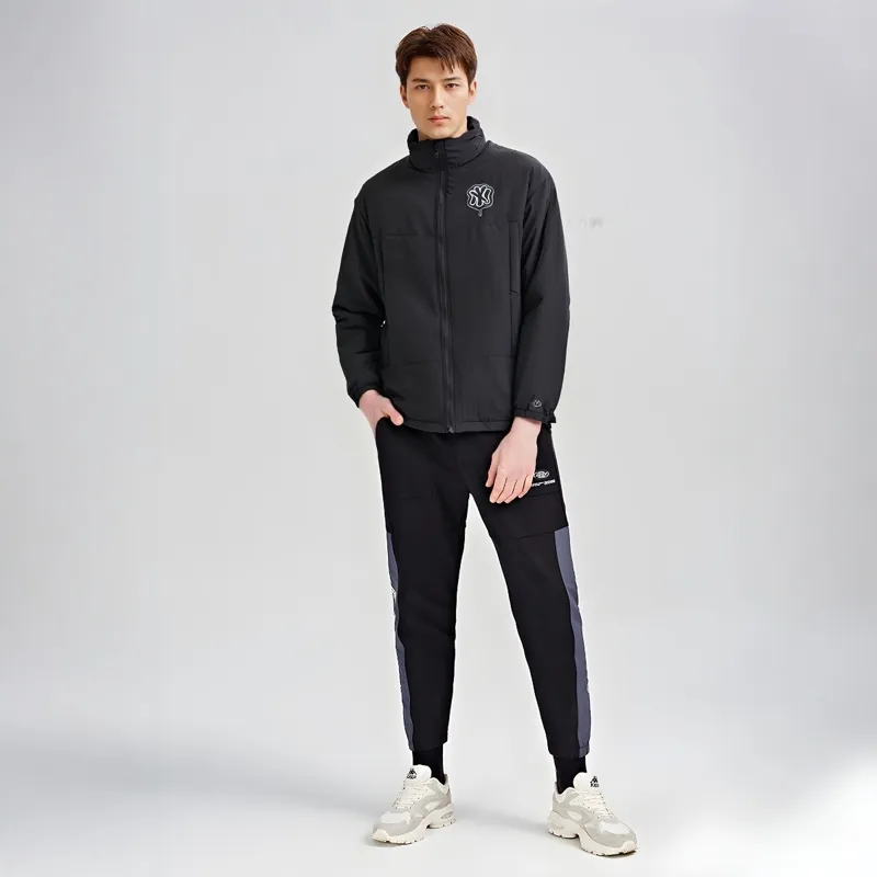 New Era Puffer Jacket Unisex Black-1