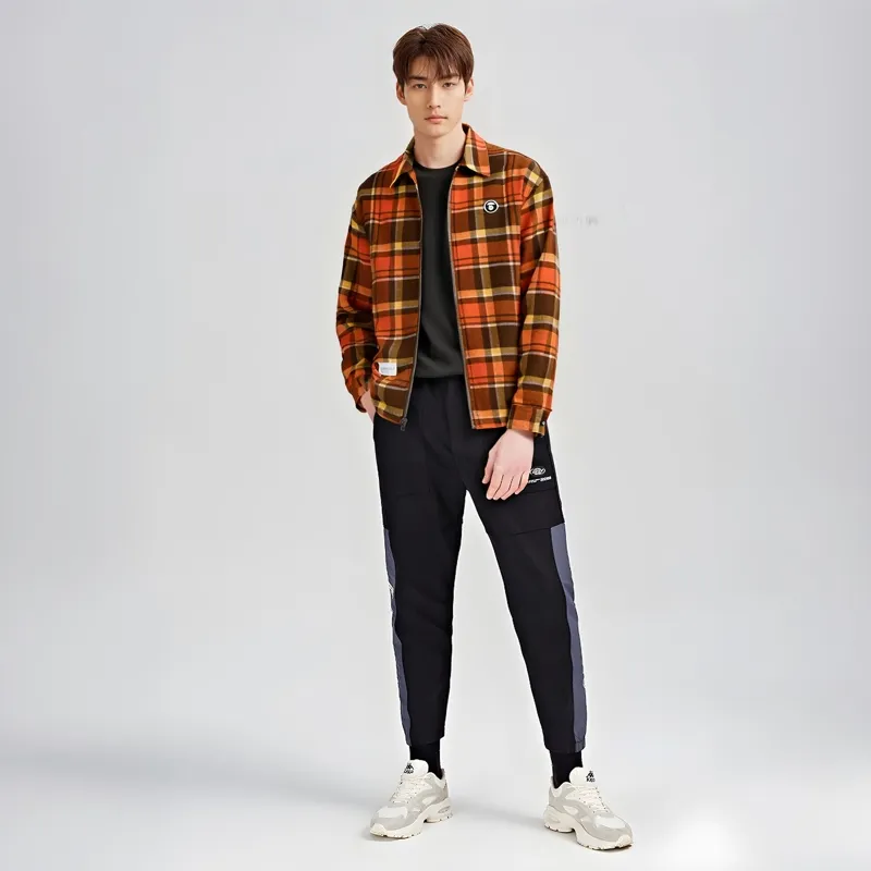 Aape Logo patch Check pattern Jacket-4