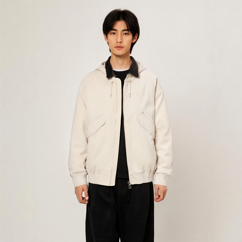 【ゆさ】Leather Collor Utility Jacket Supreme Leather Collar Utility Jacket (FW24) - $238