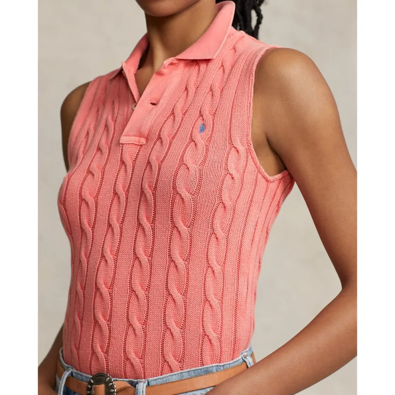 Polo Ralph Lauren Polo Pony Cable knit Polo Top-5