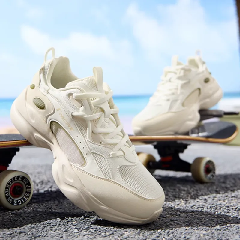 361° Surge 3.0 Breathable Lightweight Height Increasing Low Top Chunky Sneakers Women's Ecru-1
