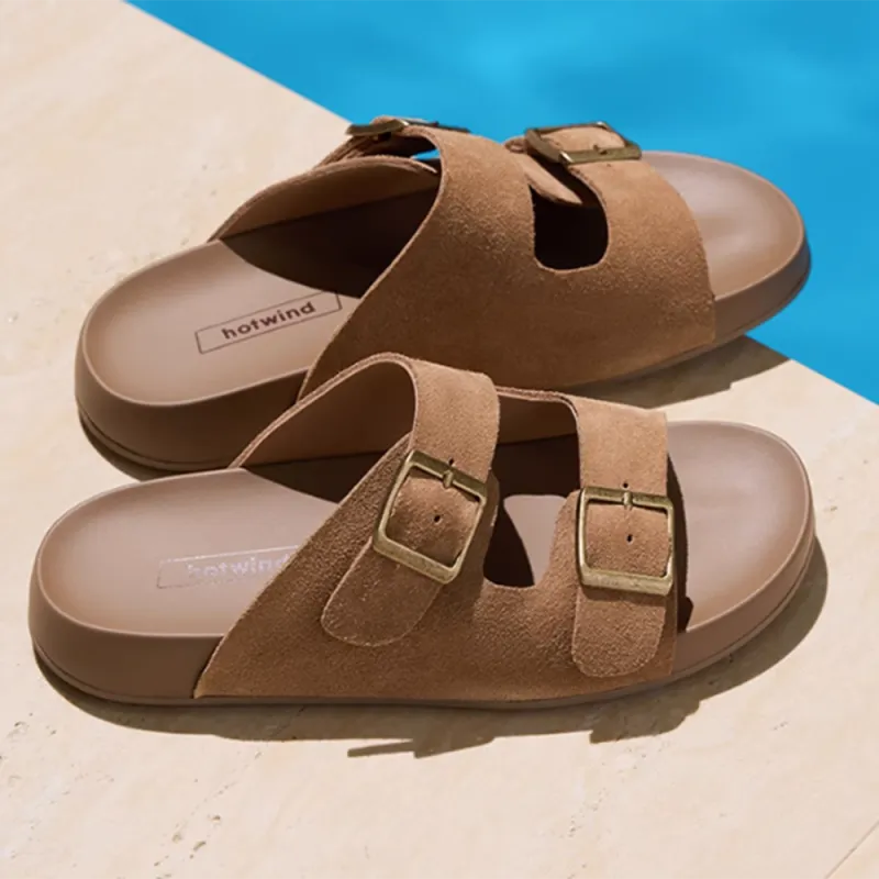 Hotwind Rubber Sole Abrasion Resistant Slide Slippers Women's-1