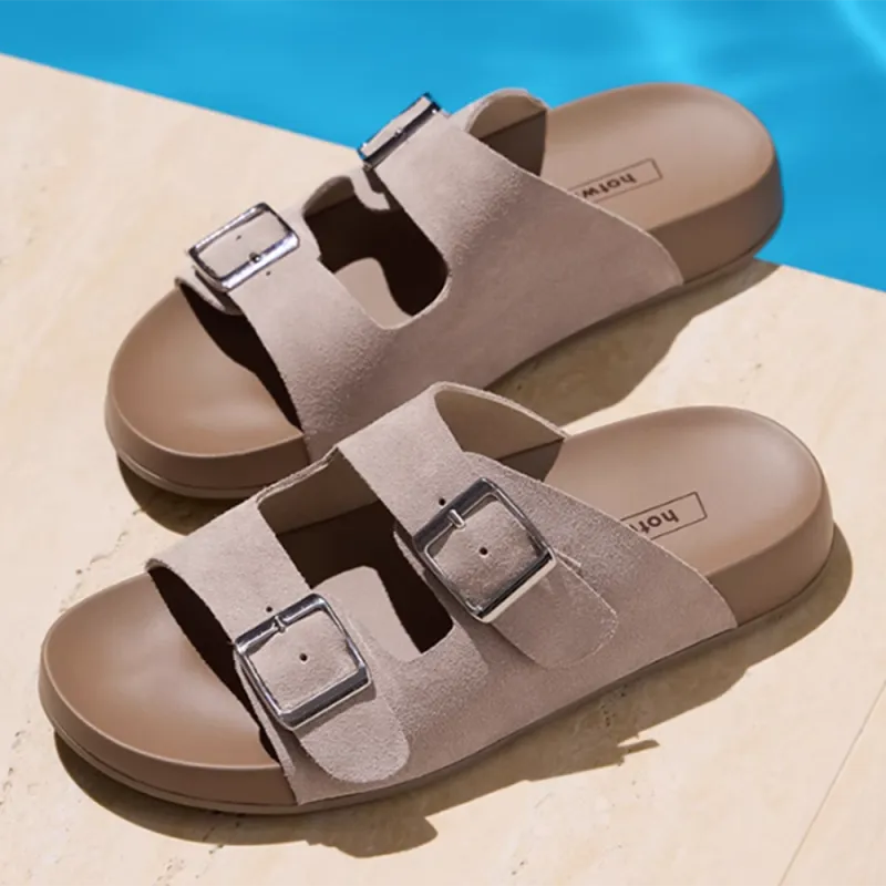 Hotwind Rubber Sole Abrasion Resistant Slide Slippers Women's-3