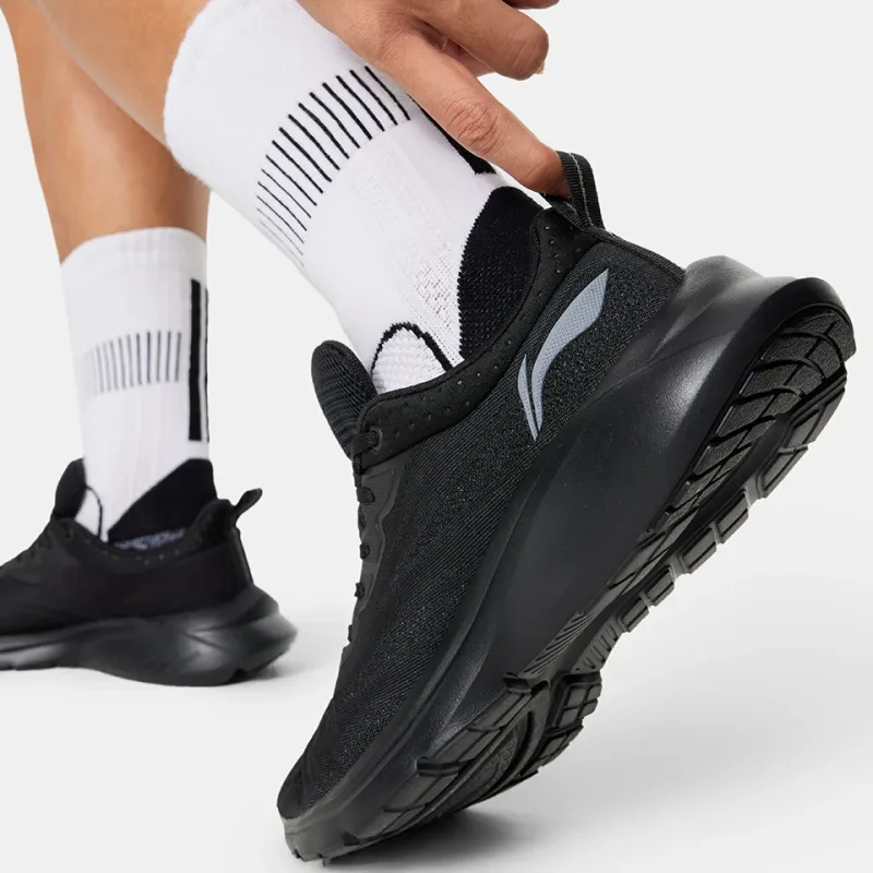 LiNing YunQue Wear-Resistant Low-Top Casual Running Shoes Men's Black-4