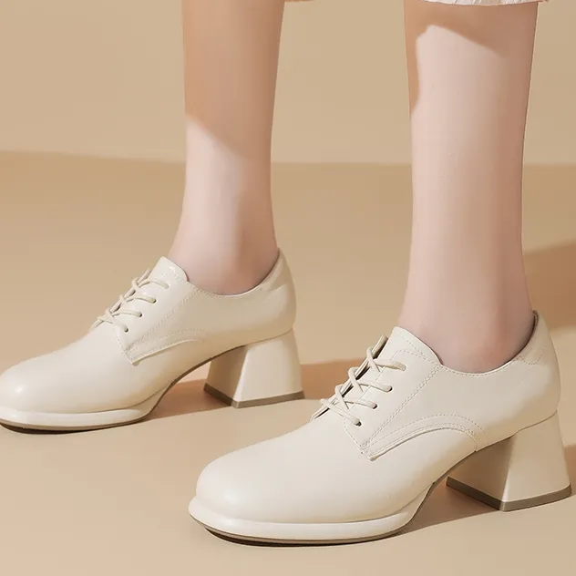 DAPHNE Chunky Heel High Heels 5.5cm Women's-2