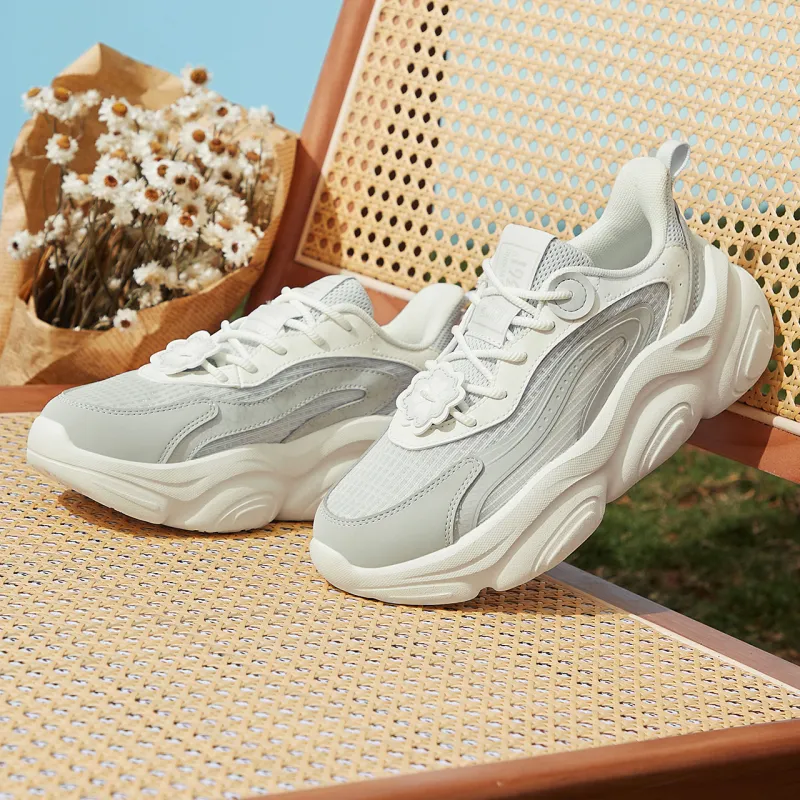 361° Her Collection Slip Resistant, Abrasion Resistant, Breathable Low Top Casual Shoes Women's Light Gray-2