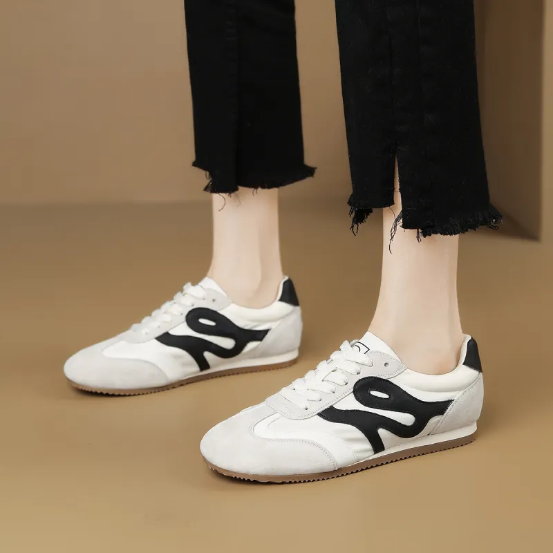 D FUSE SCANDINAVIA German Army Trainers Low Top Casual Shoes Women's-21