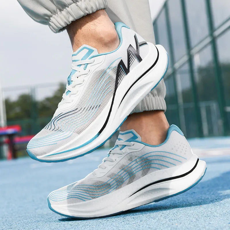 MEIKE Cushioning, Slip Resistant, Abrasion Resistant, Breathable, Lightweight, Rebound Low Top Running Shoes Unisex-3