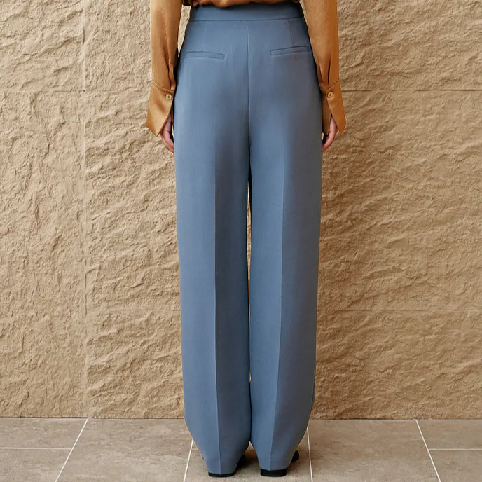 INSUN Suit Trouser Women's Ice Blue-3