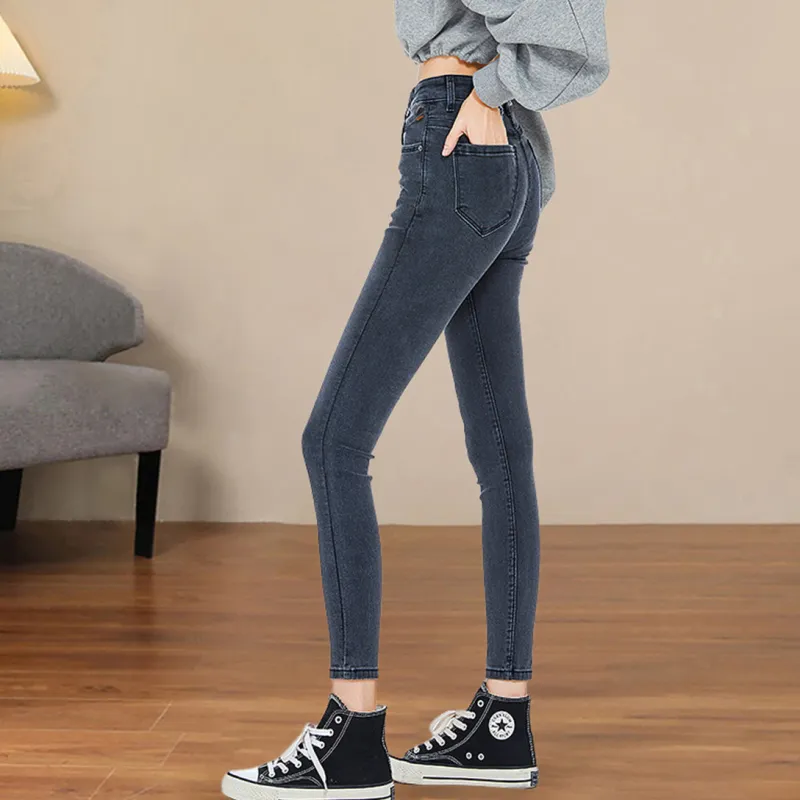 Weixi Jeans Women's Black Gray Color-2