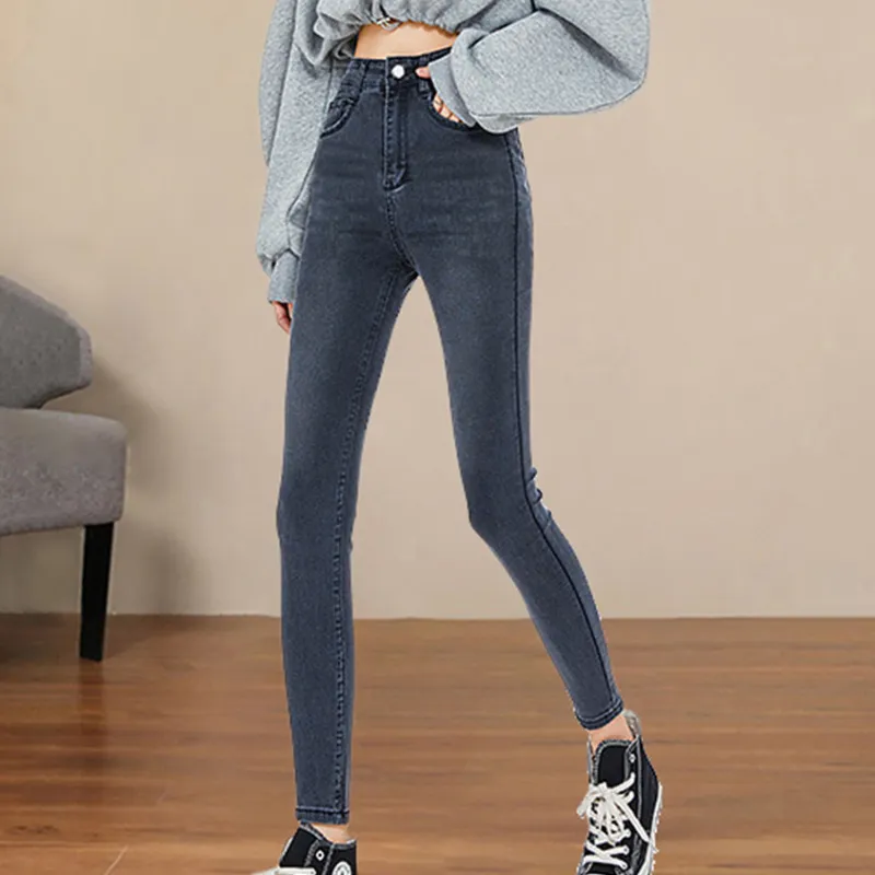 Weixi Jeans Women's Black Gray Color-1