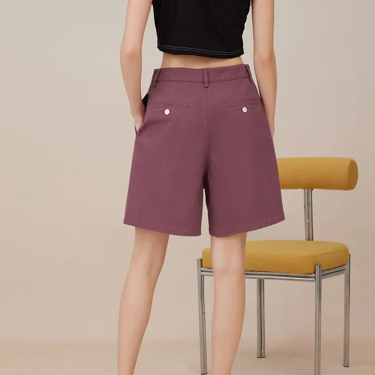 EICHITOO Casual Shorts Women's Pink Purple-2