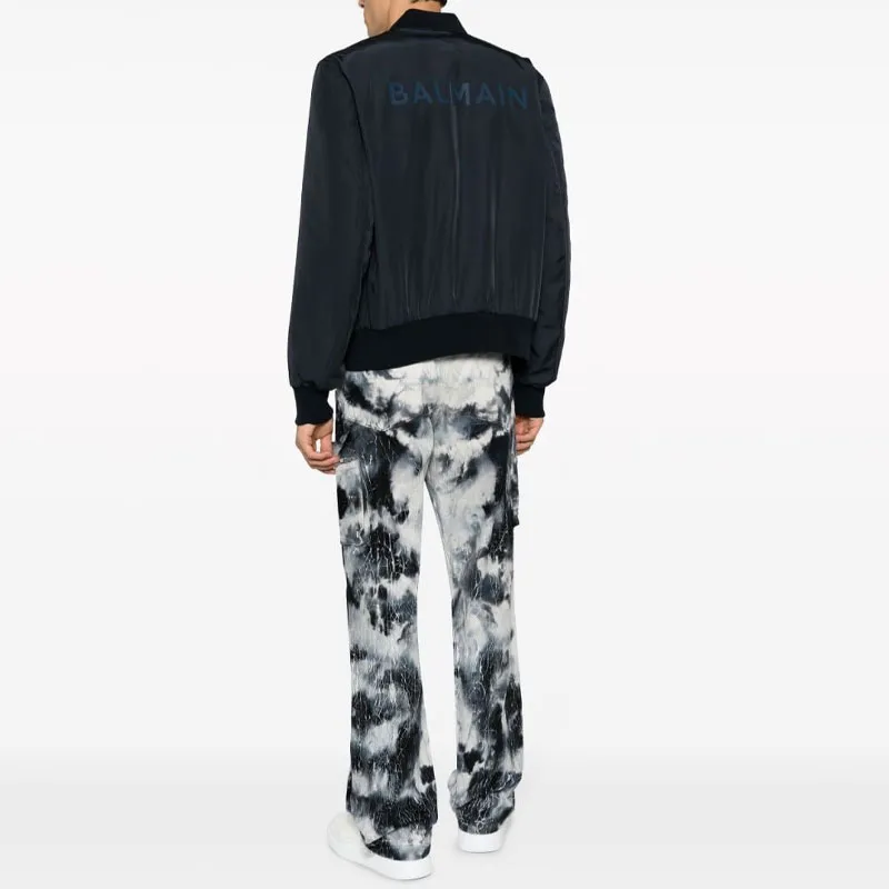 BALMAIN Nylon Zipped Bomber Jacket-4
