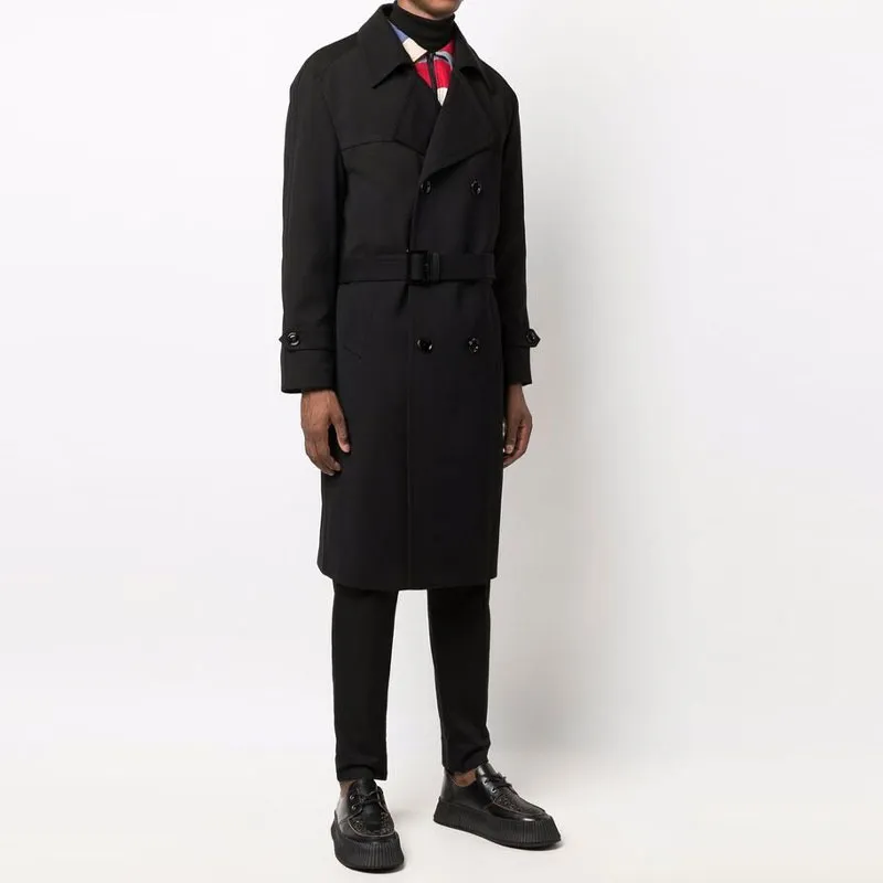 CELINE Trench Coats Men Black-5