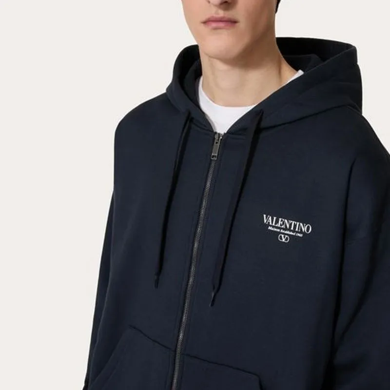 Valentino Drawstring Zip Up Jacket-5