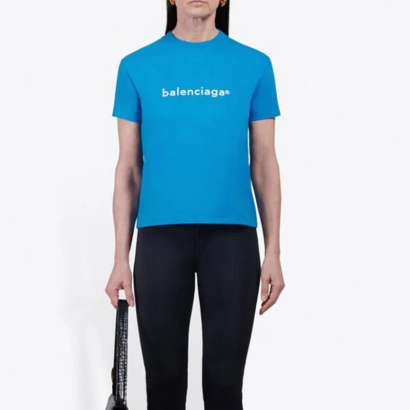 Balenciaga Women'ss New Copyright Small Fit T shirt-3