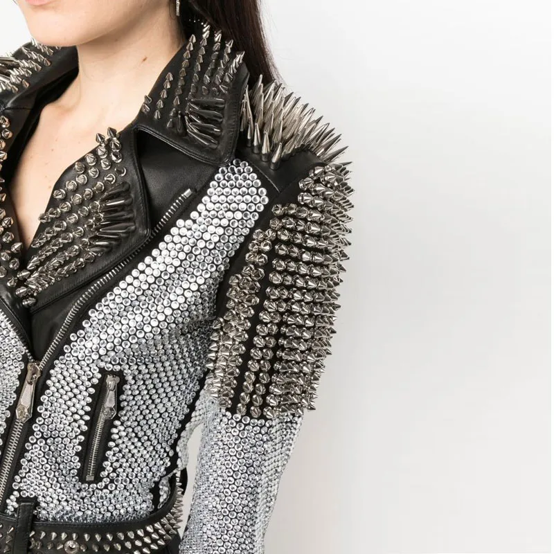 PHILIPP PLEIN Crystal Studded Jacket-4