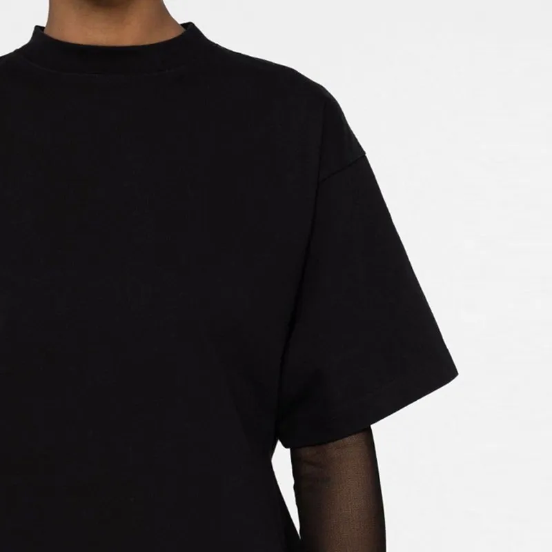 Balenciaga Mockneck Short Sleeved T-Shirt-4