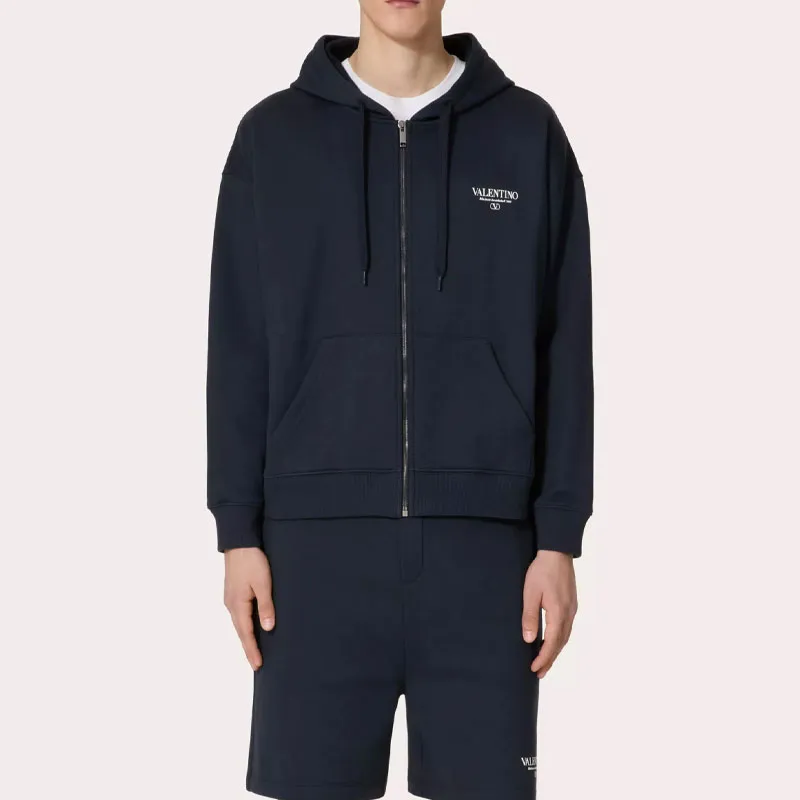 Valentino Drawstring Zip Up Jacket-2