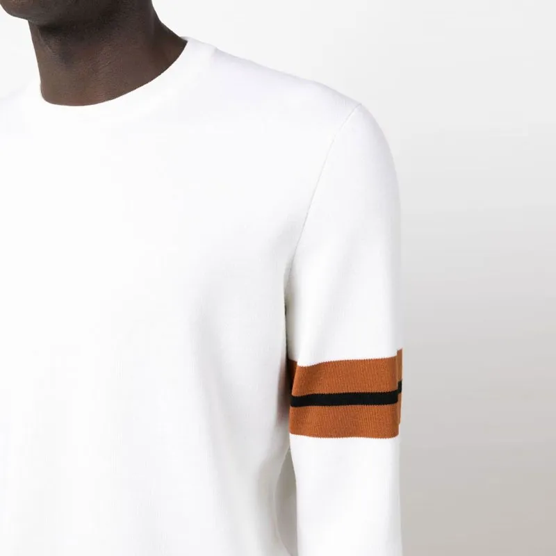 Ermenegildo Zegna Stripe Detailed Crewneck Jumper-8