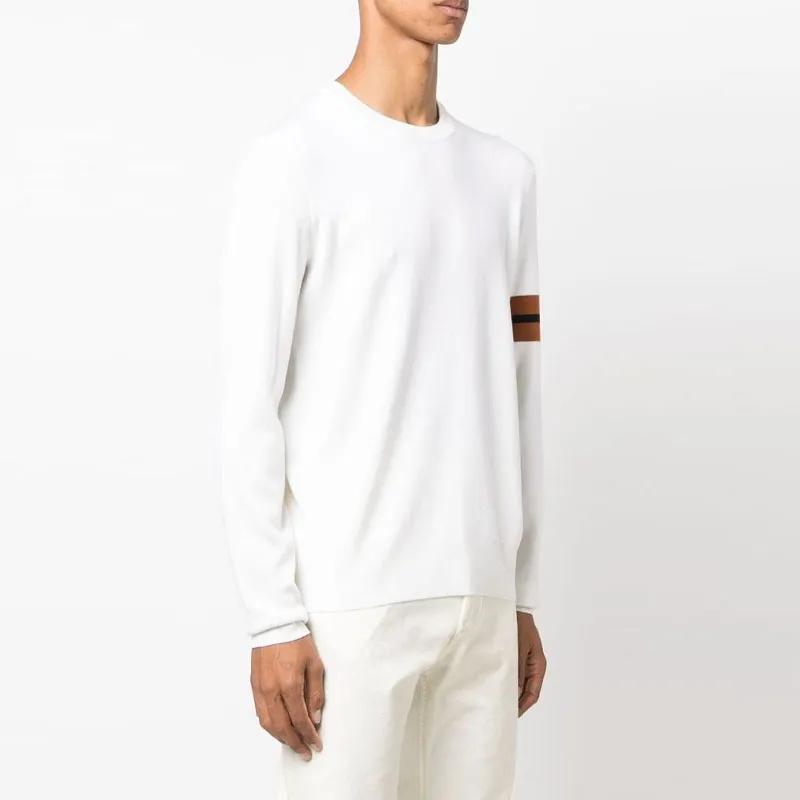 Ermenegildo Zegna Stripe Detailed Crewneck Jumper-7
