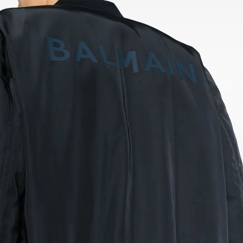 BALMAIN Nylon Zipped Bomber Jacket-6
