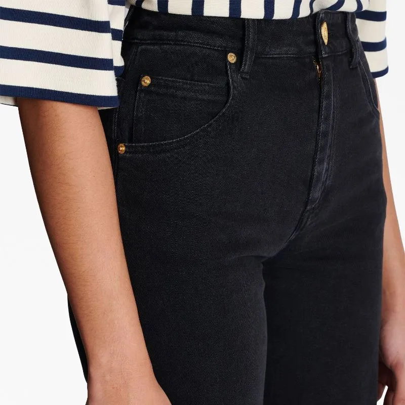 BALMAIN High waist Flared Jeans-6