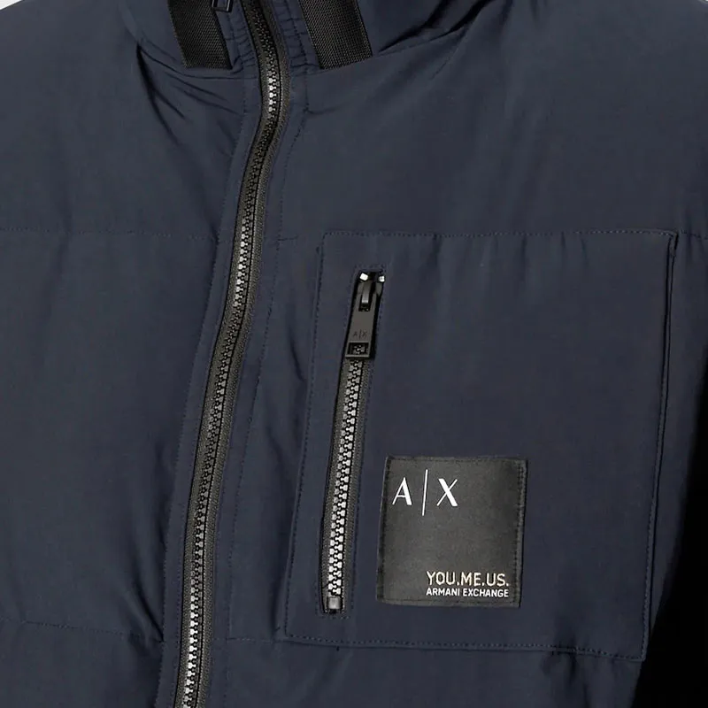 ARMANI EXCHANGEAE FW22 Down Jacket Men's Marine Blue-5