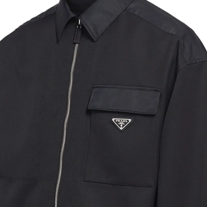 PRADA Re-Nylon Jackets Men Black-6