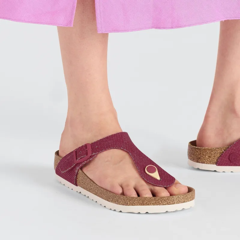 Birkenstock Gizeh EVA Quiet Odor-Resistant Flip Flops Unisex Red-5