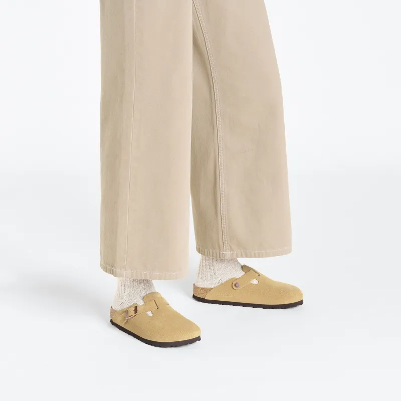 Birkenstock Boston Quiet Slip-Resistant Wrap-toe Slippers Unisex Yellow Regular-5