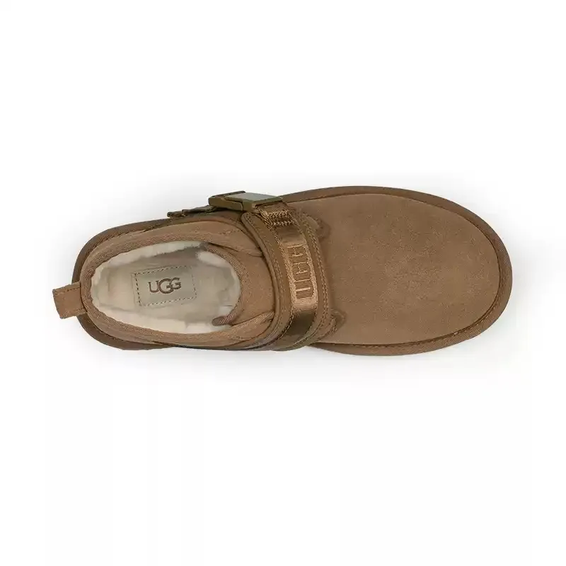 UGG Warm And Wear-Resistant Short Snow Boots Men's Chestnut-5