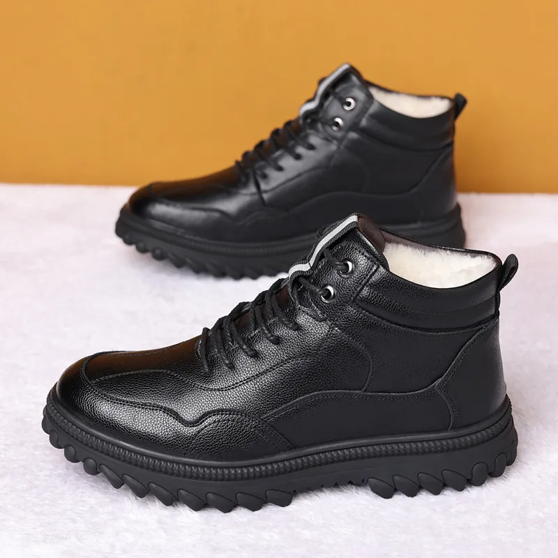Captain Illy Short Snow Boots Men's Black-2