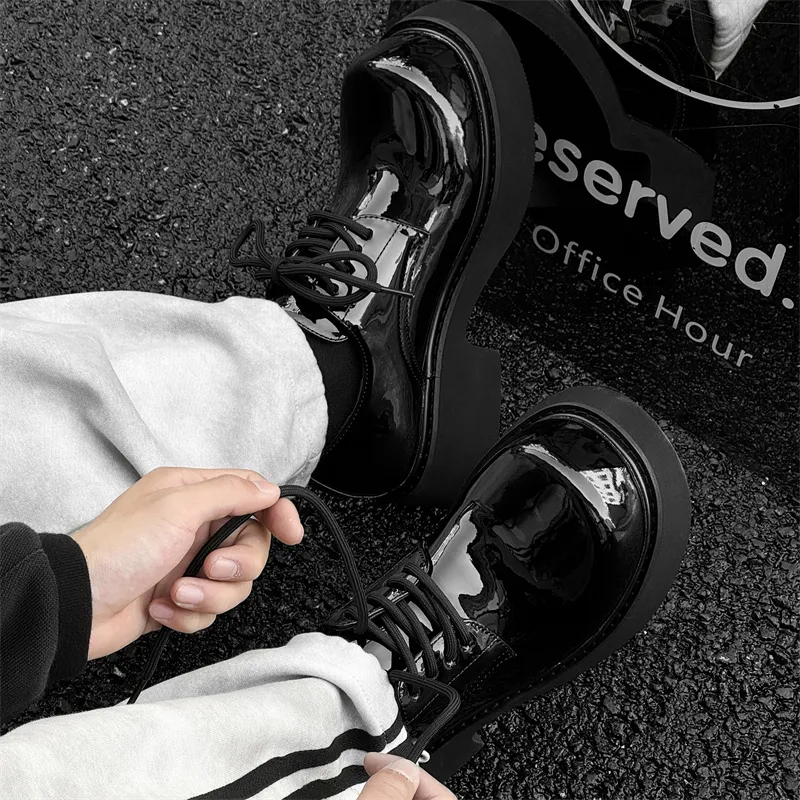 Xiwencha Casual Shoes Men's Black-2