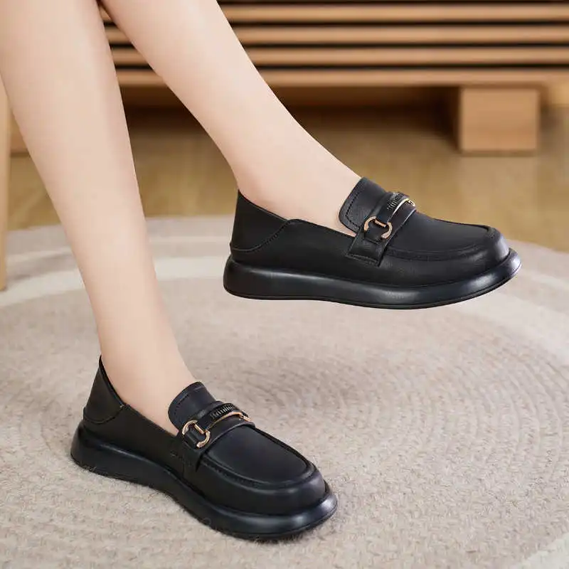 Reivanti Loafers 3cm Women's Black-4