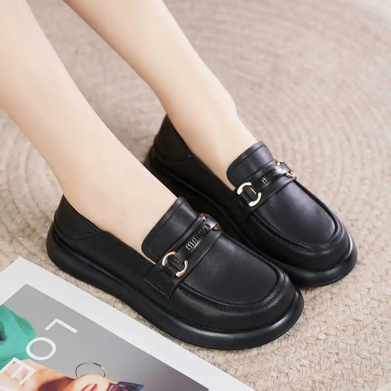 Reivanti Loafers 3cm Women's Black-3