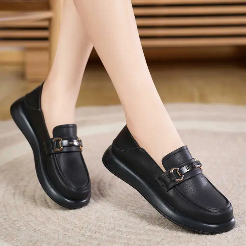 Reivanti Loafers 3cm Women's Black-5