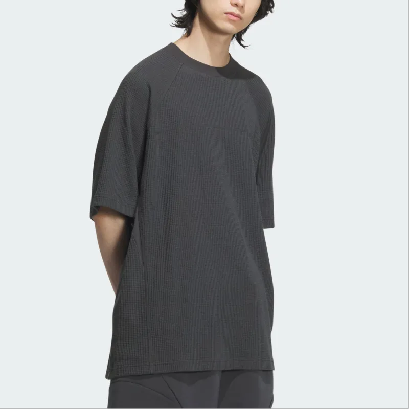 Adidas Raglan Sleeve T Shirt Men's Carbon Black-2