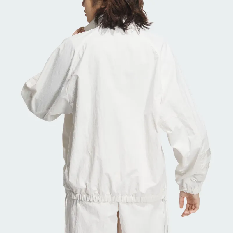 Adidas Originals RUCHED TRACK TOP TRACK TOP Jackets & Coats Women's White/Black-1