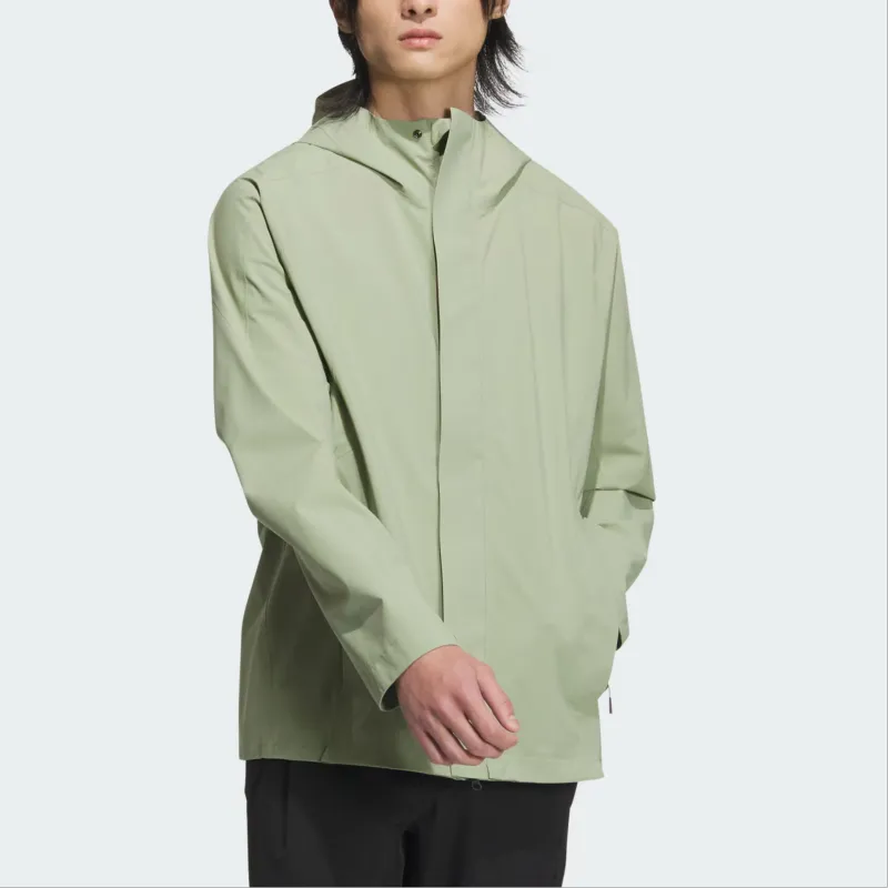 Adidas Wuji Series Waterproof, Windproof, And Breathable Windbreaker Jacket Men's Tent Green-1
