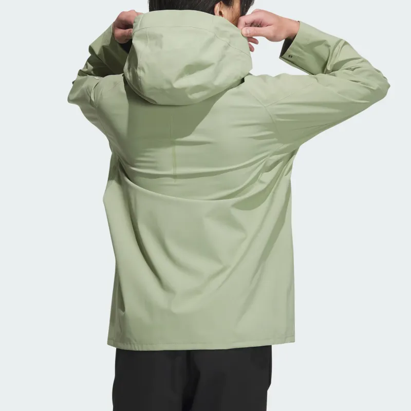 Adidas Wuji Series Waterproof, Windproof, And Breathable Windbreaker Jacket Men's Tent Green-2