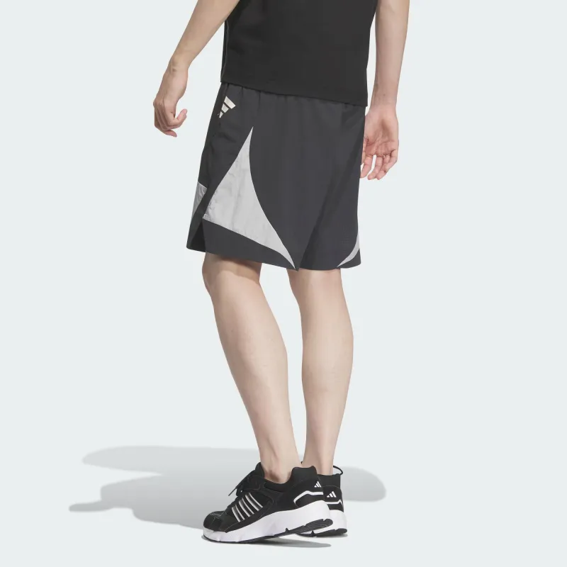 Adidas FUTURE STYLE Casual Shorts Men's Carbon Black/Light Gray-2