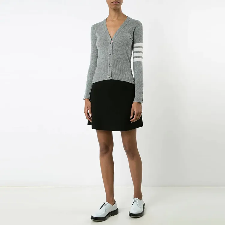 THOM BROWNE Four Stripe Cardigan-2